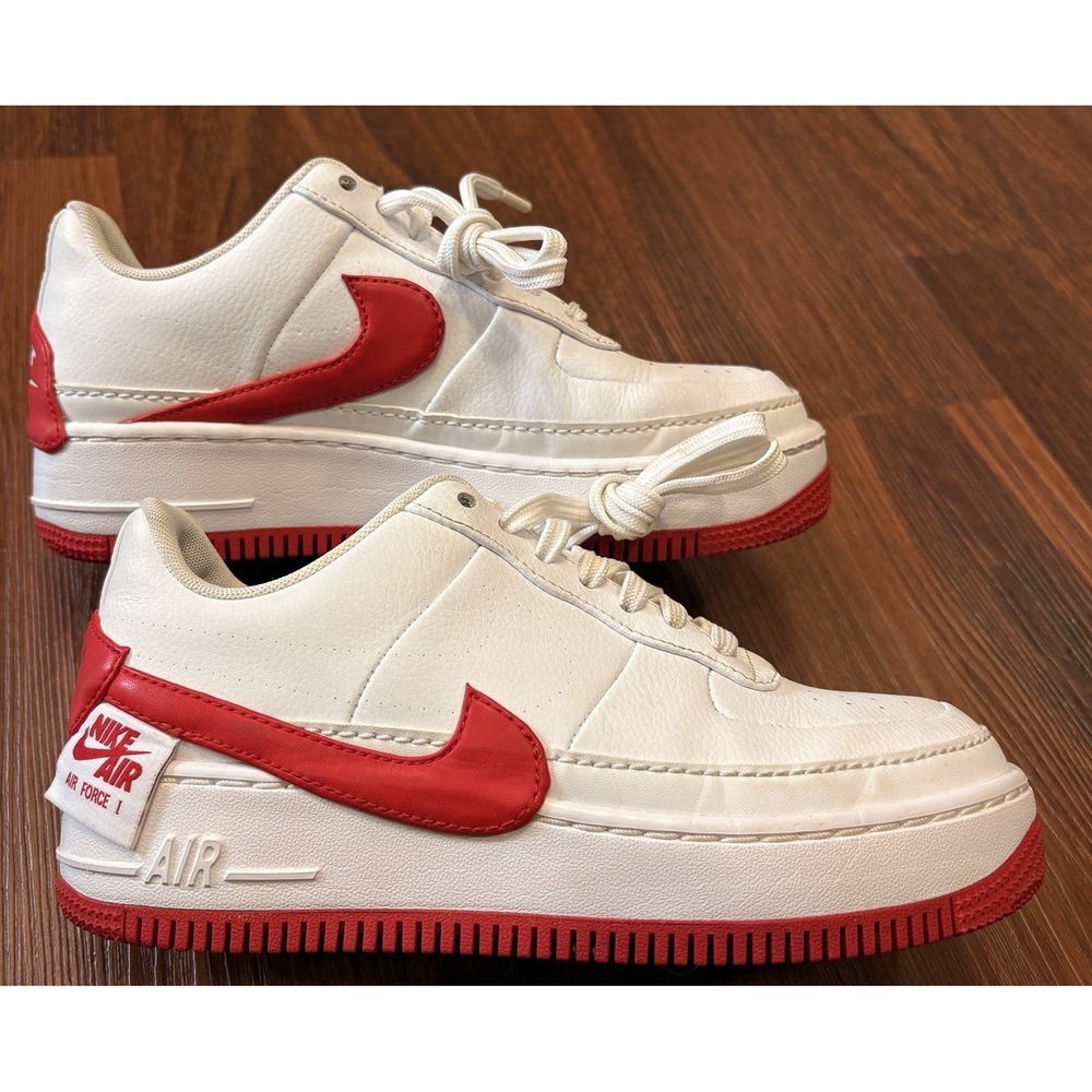 Nike Air Force 1 Jester XX Red White Sneakers Size 6.5 Women's A01220-106